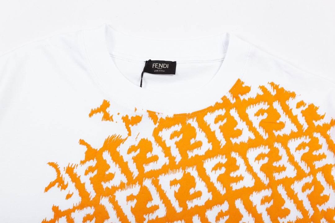 T-shirt à logo partiellement imprimé