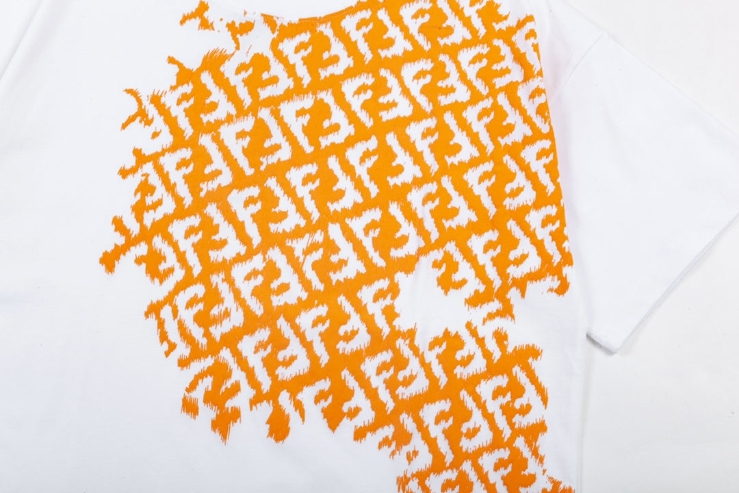 T-shirt à logo partiellement imprimé