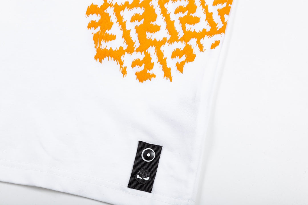 T-shirt à logo partiellement imprimé