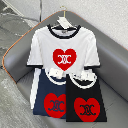 T-shirt en Coton Triomphe Cœur