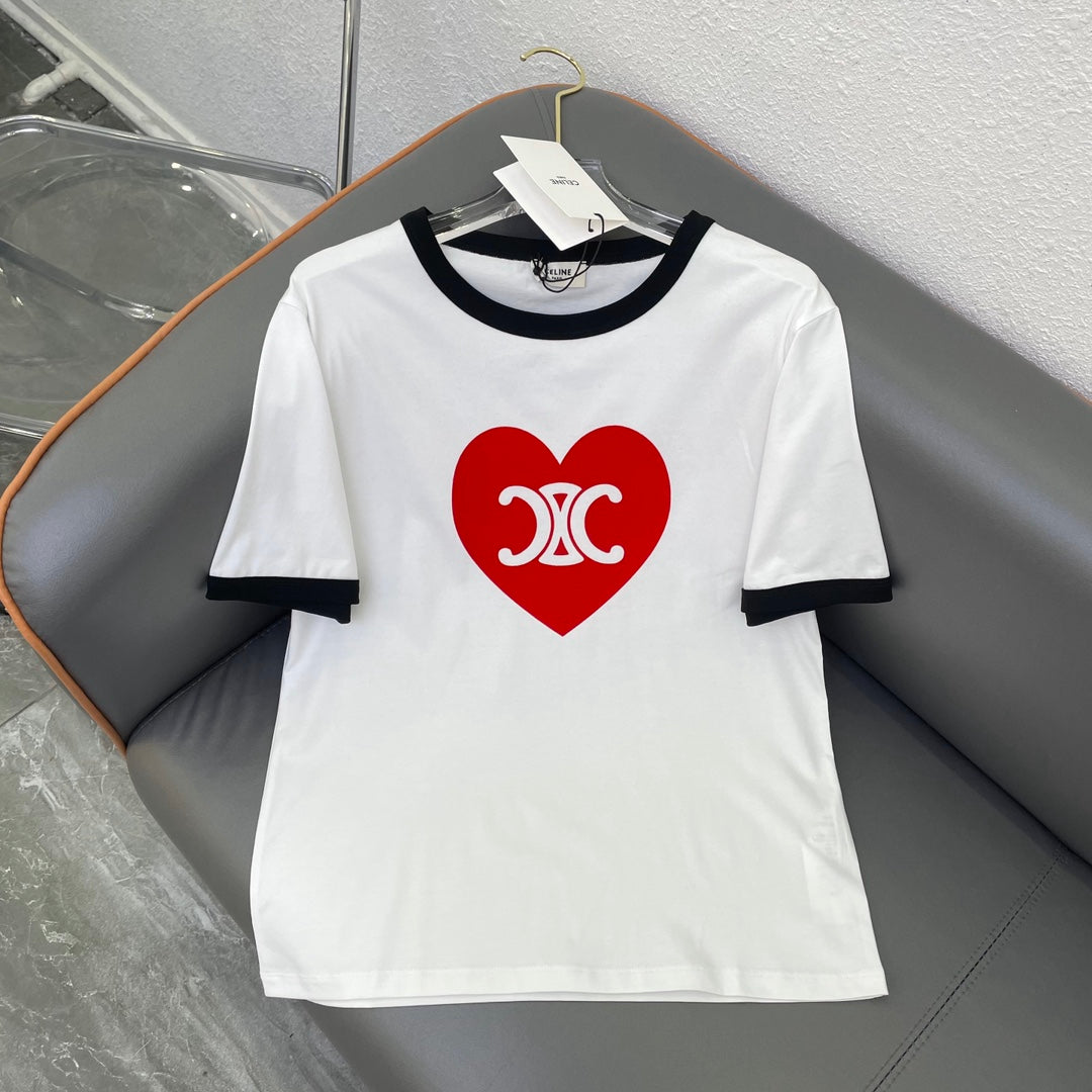 T-shirt en Coton Triomphe Cœur