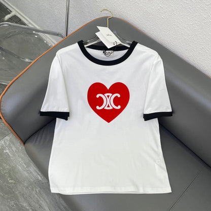 T-shirt en Coton Triomphe Cœur