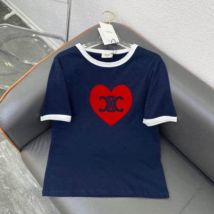 T-shirt en Coton Triomphe Cœur