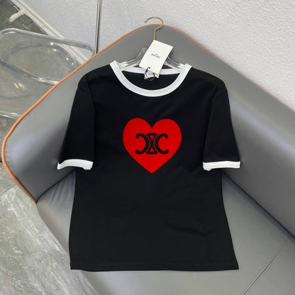 T-shirt en Coton Triomphe Cœur