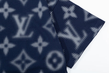 T-shirt avec imprimé monogramme rétro