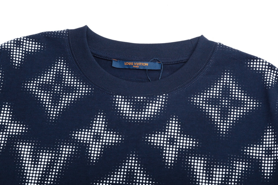 T-shirt avec imprimé monogramme rétro
