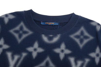 T-shirt avec imprimé monogramme rétro
