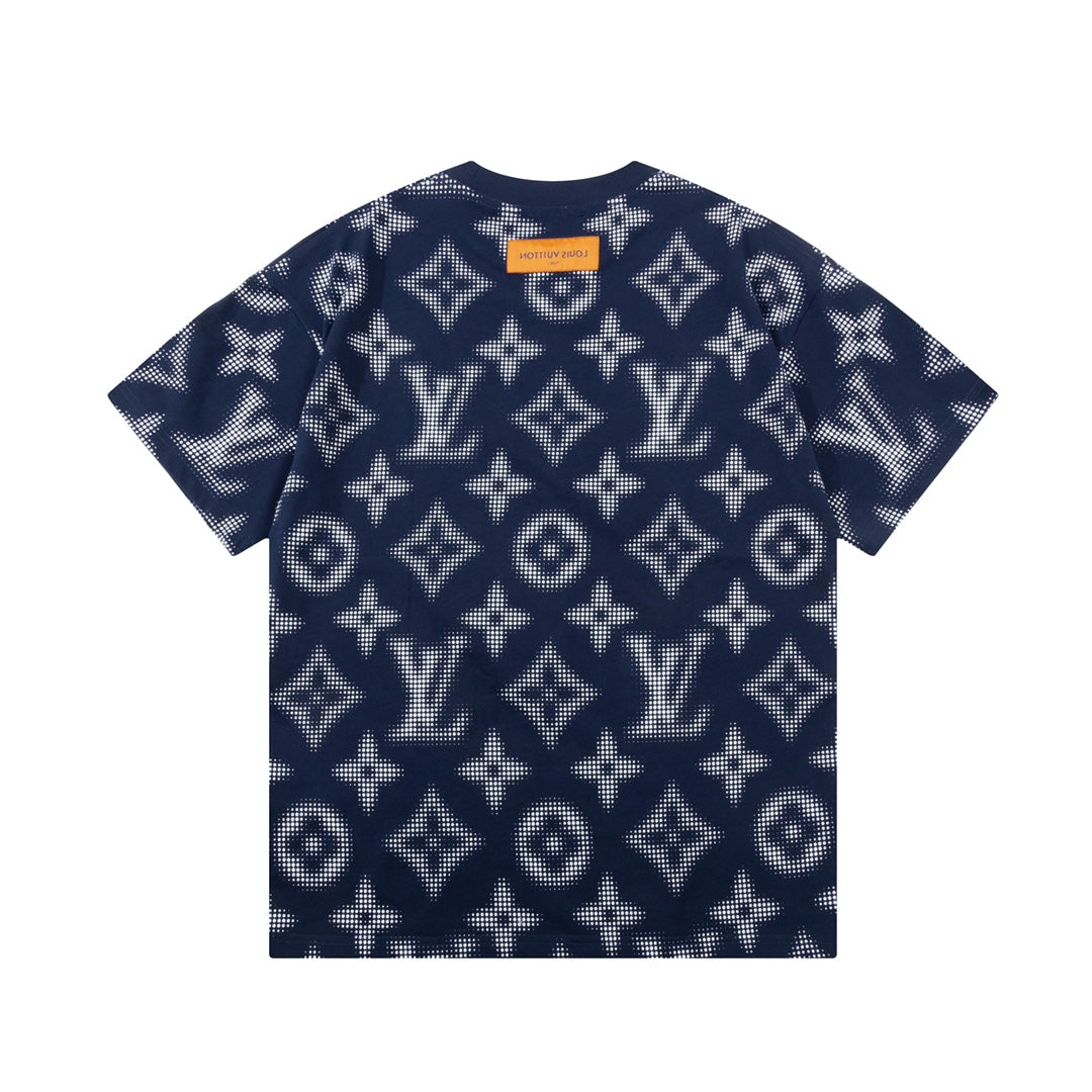 T-shirt avec imprimé monogramme rétro