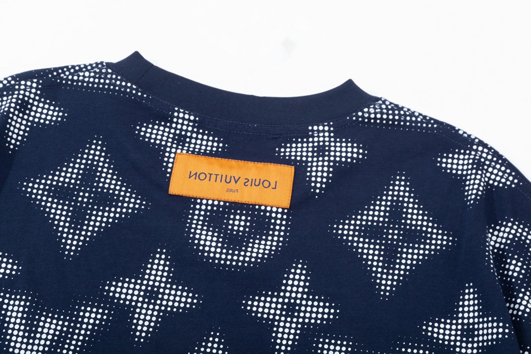 T-shirt avec imprimé monogramme rétro