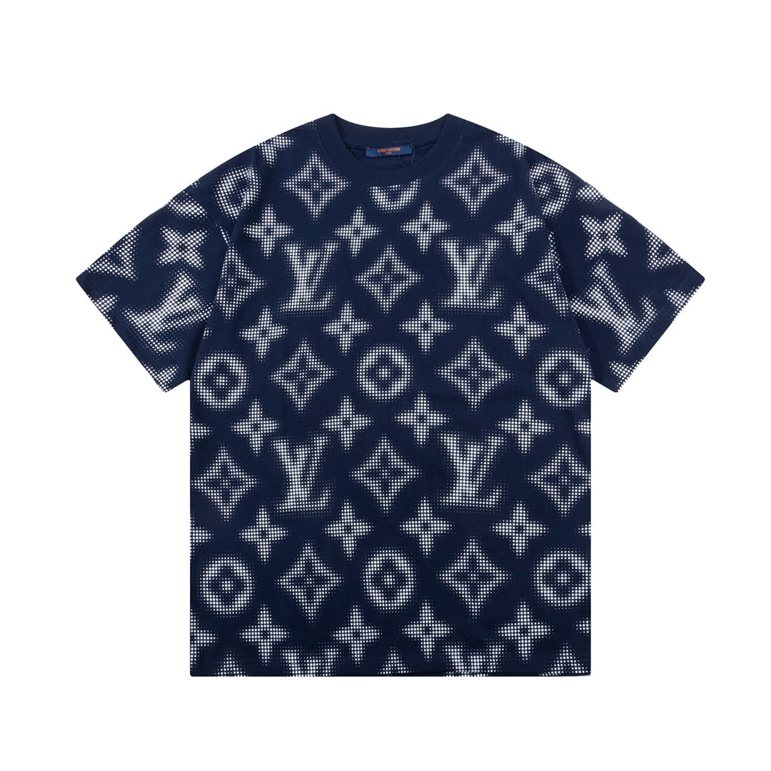 T-shirt avec imprimé monogramme rétro