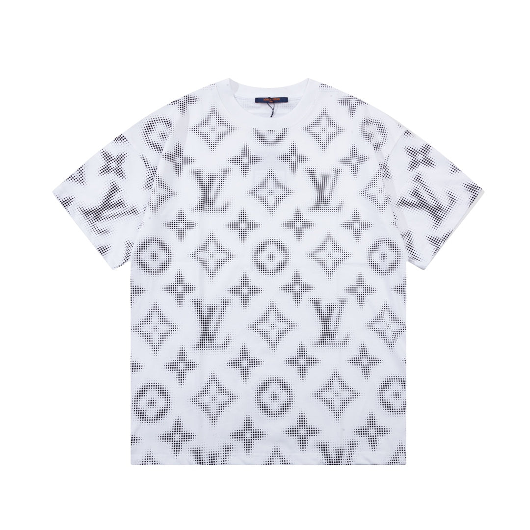 T-shirt avec imprimé monogramme rétro
