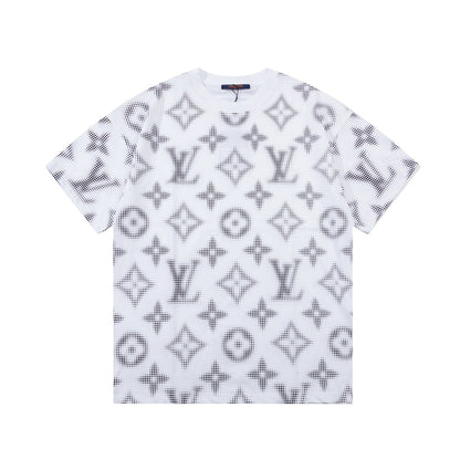 T-shirt avec imprimé monogramme rétro