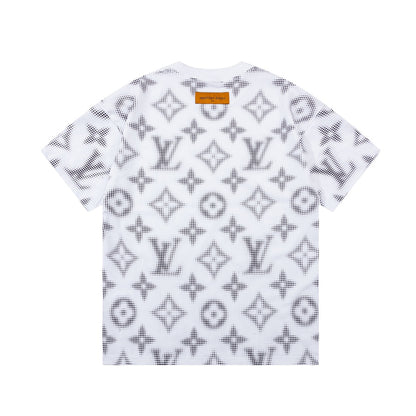 T-shirt avec imprimé monogramme rétro