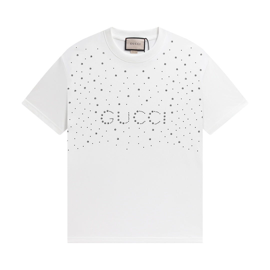 T-shirt de luxe en cristal à sequins