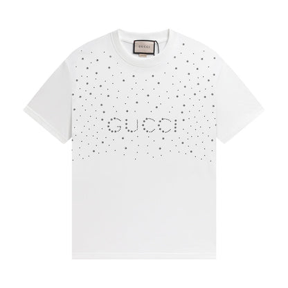 T-shirt de luxe en cristal à sequins