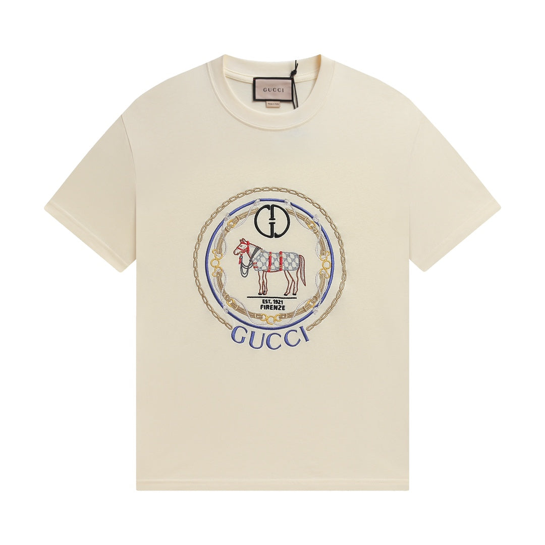 T-shirt brodé Cheval
