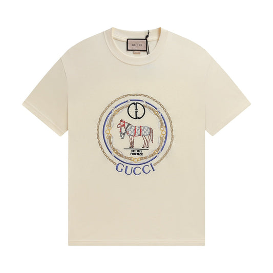 Camiseta de Caballo Bordada
