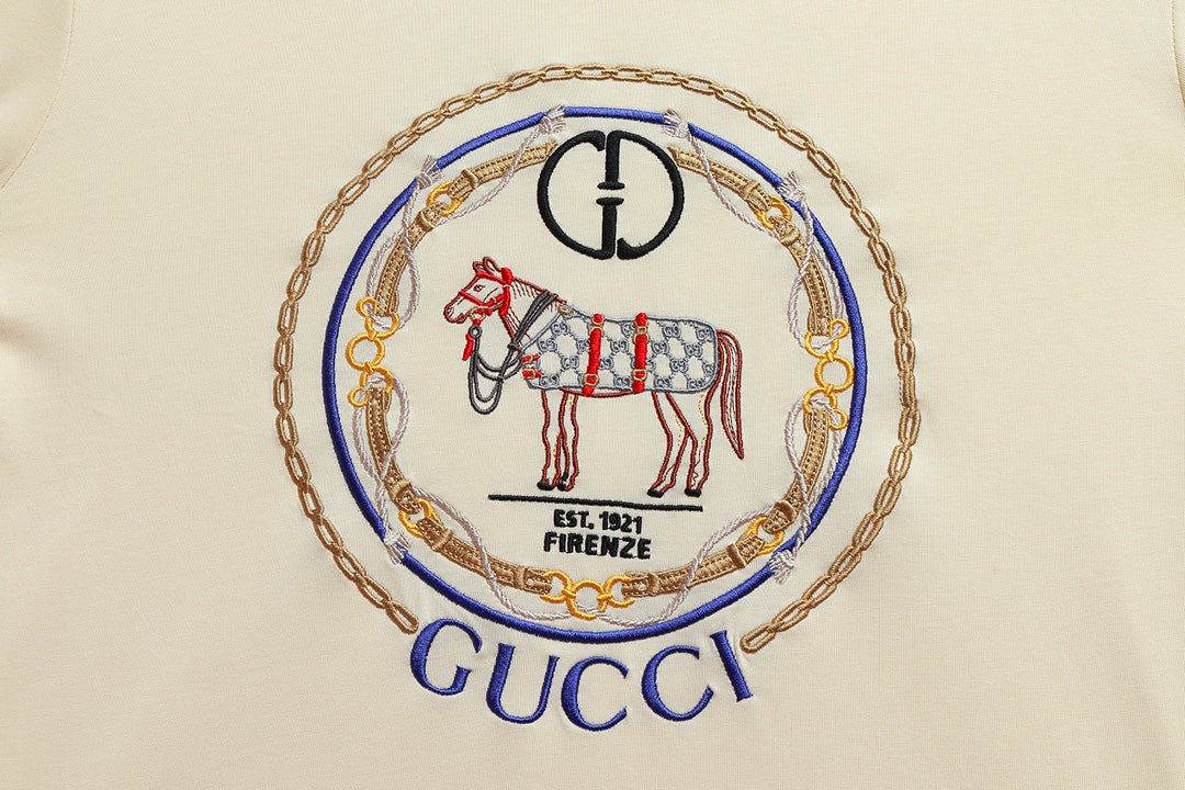 T-shirt brodé Cheval