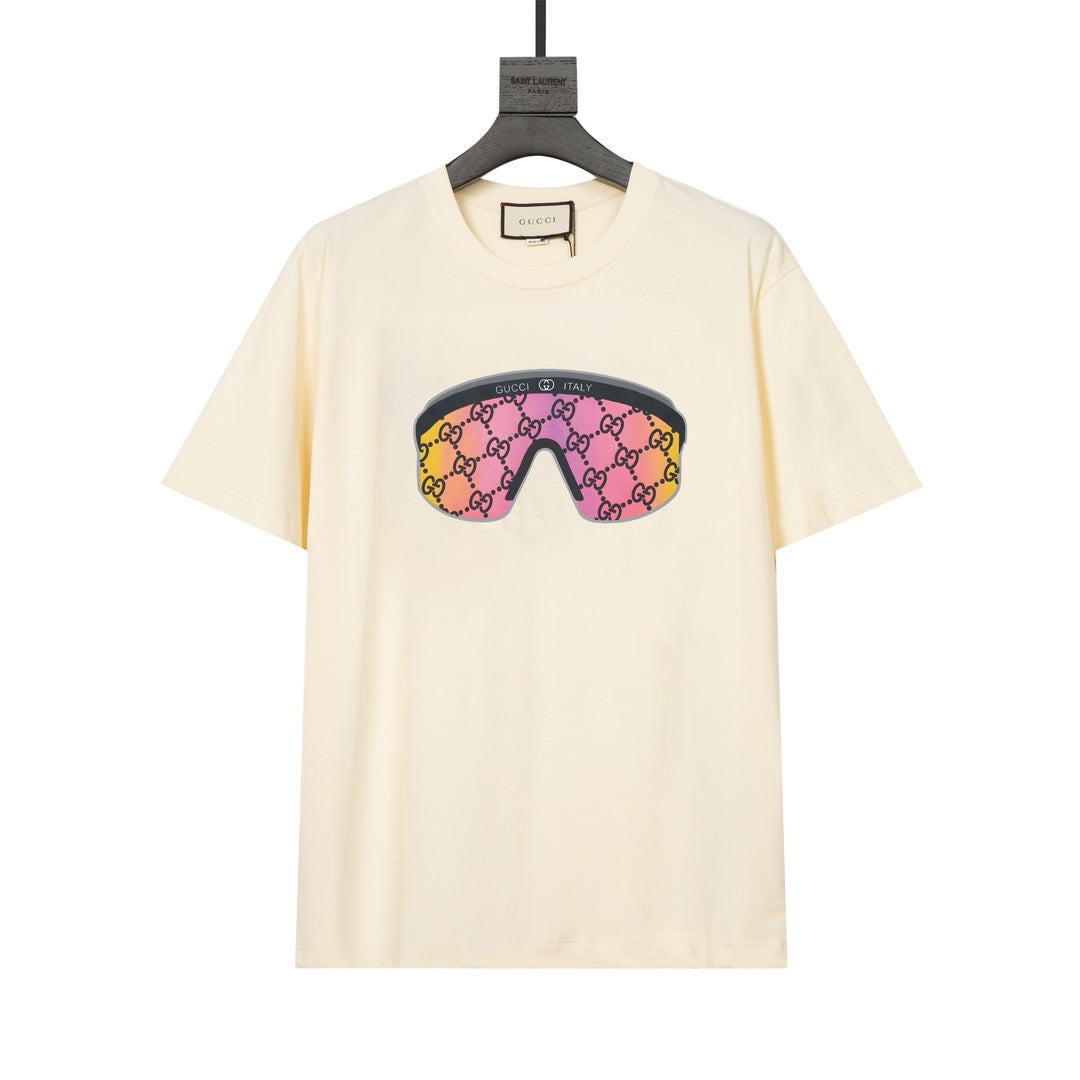T-shirt en coton imprimé mode