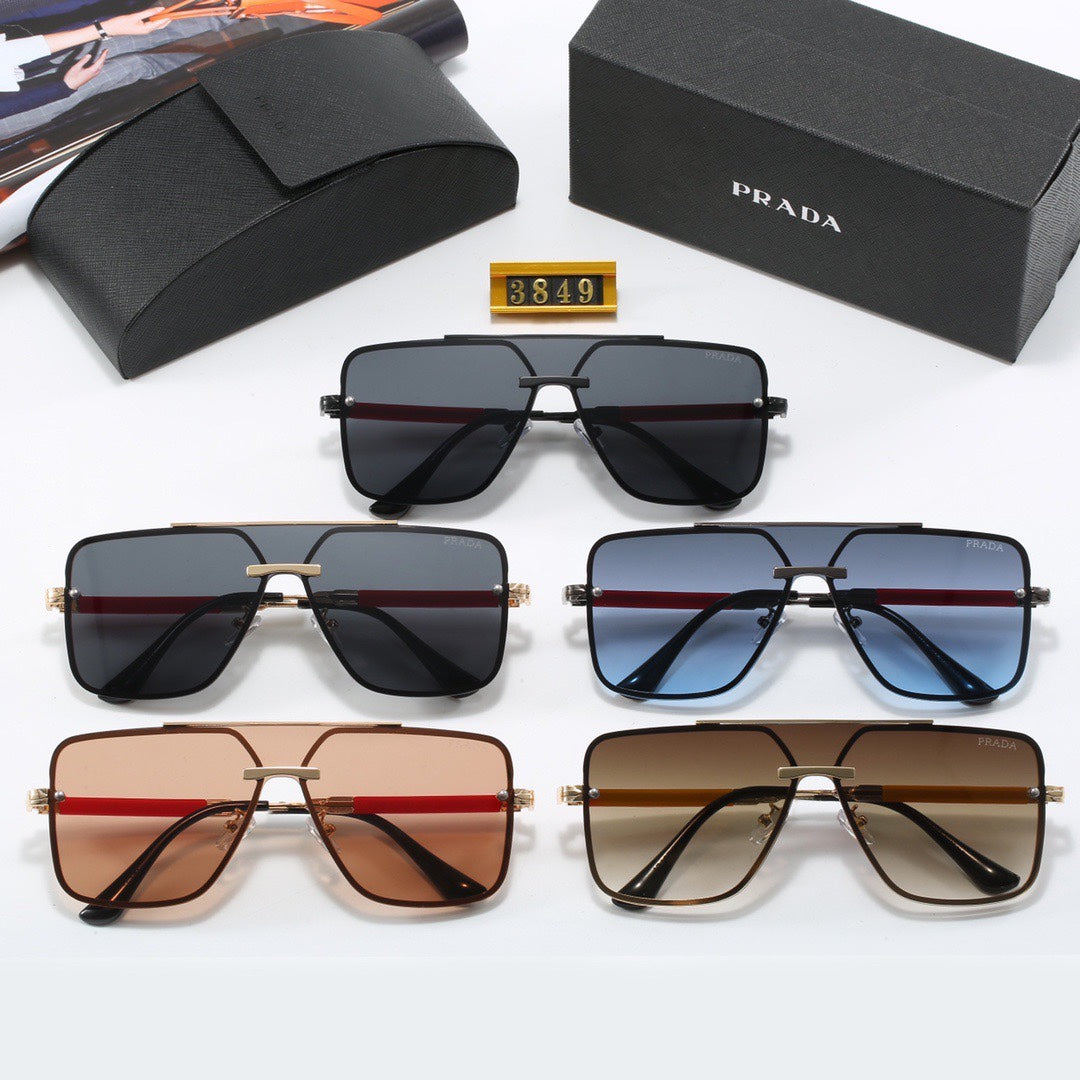 Gafas de sol de metal geniales de una pieza