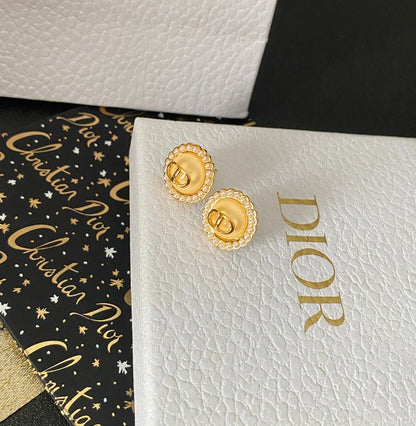 Boucles d'oreilles rondes de luxe