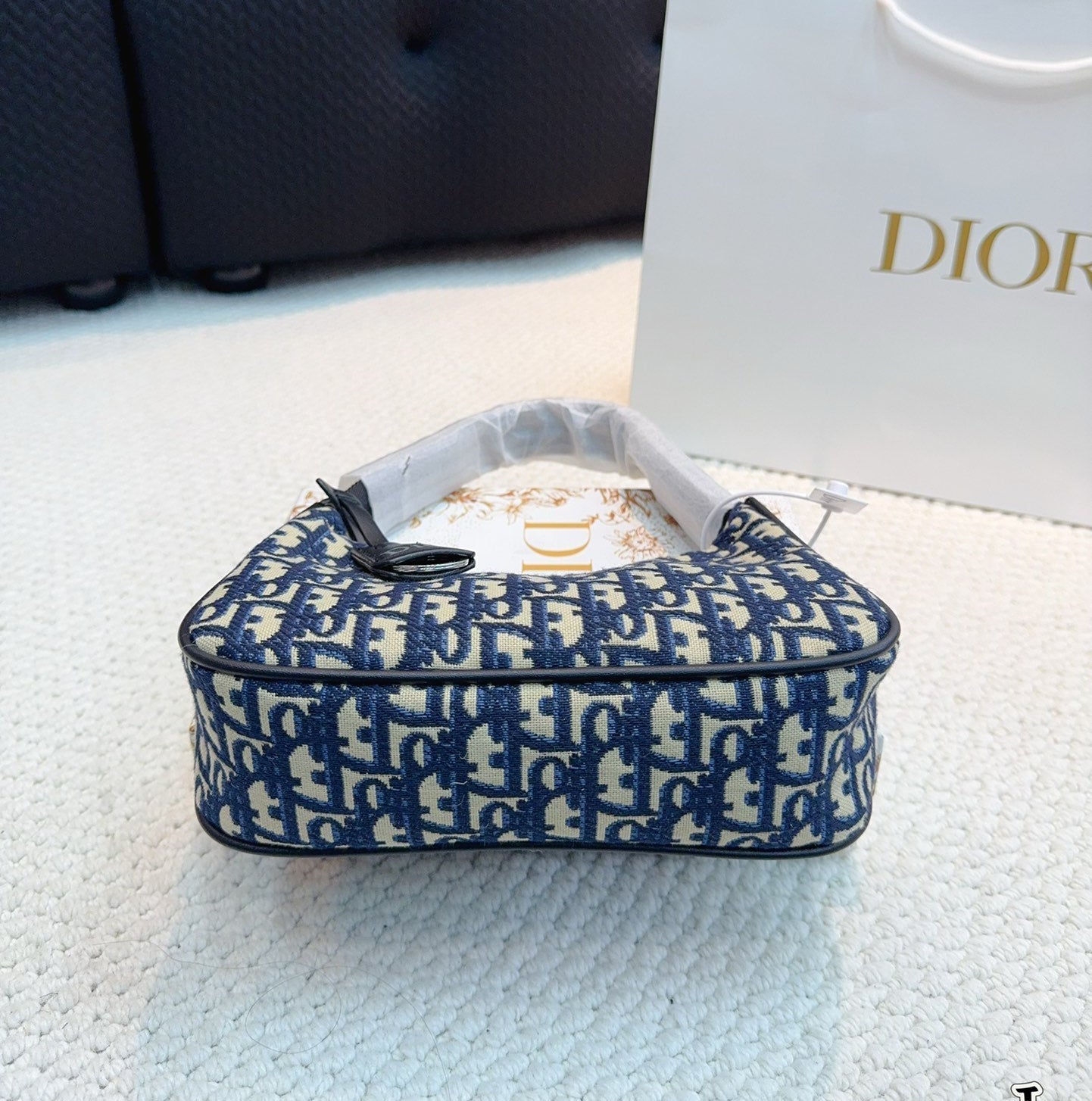 minibolso medialuna de lona