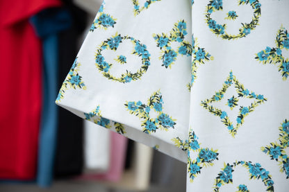 T-shirt à imprimé floral vert