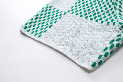 T-shirt à damier vert