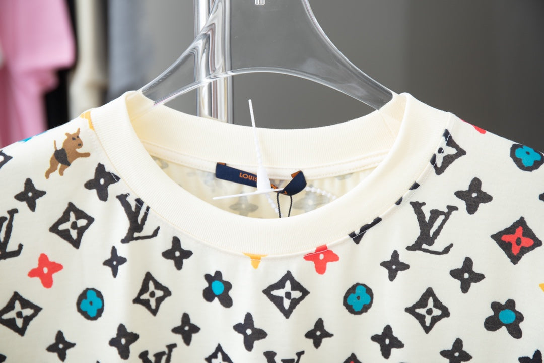 T-shirt imprimé co-brandé chiot