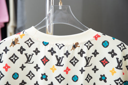 T-shirt imprimé co-brandé chiot