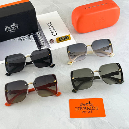 Lunettes de soleil mode à monture ornée de diamants scintillants