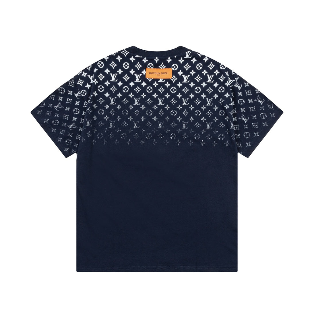 T-shirt monogrammé dégradé