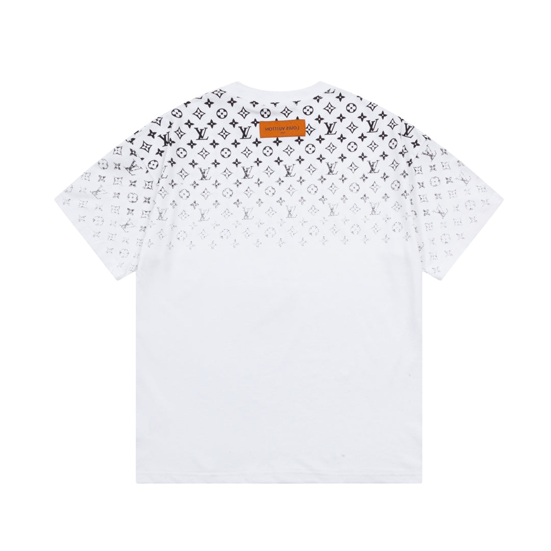 T-shirt monogrammé dégradé