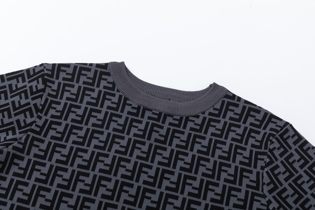 T-shirt monogramme tricoté