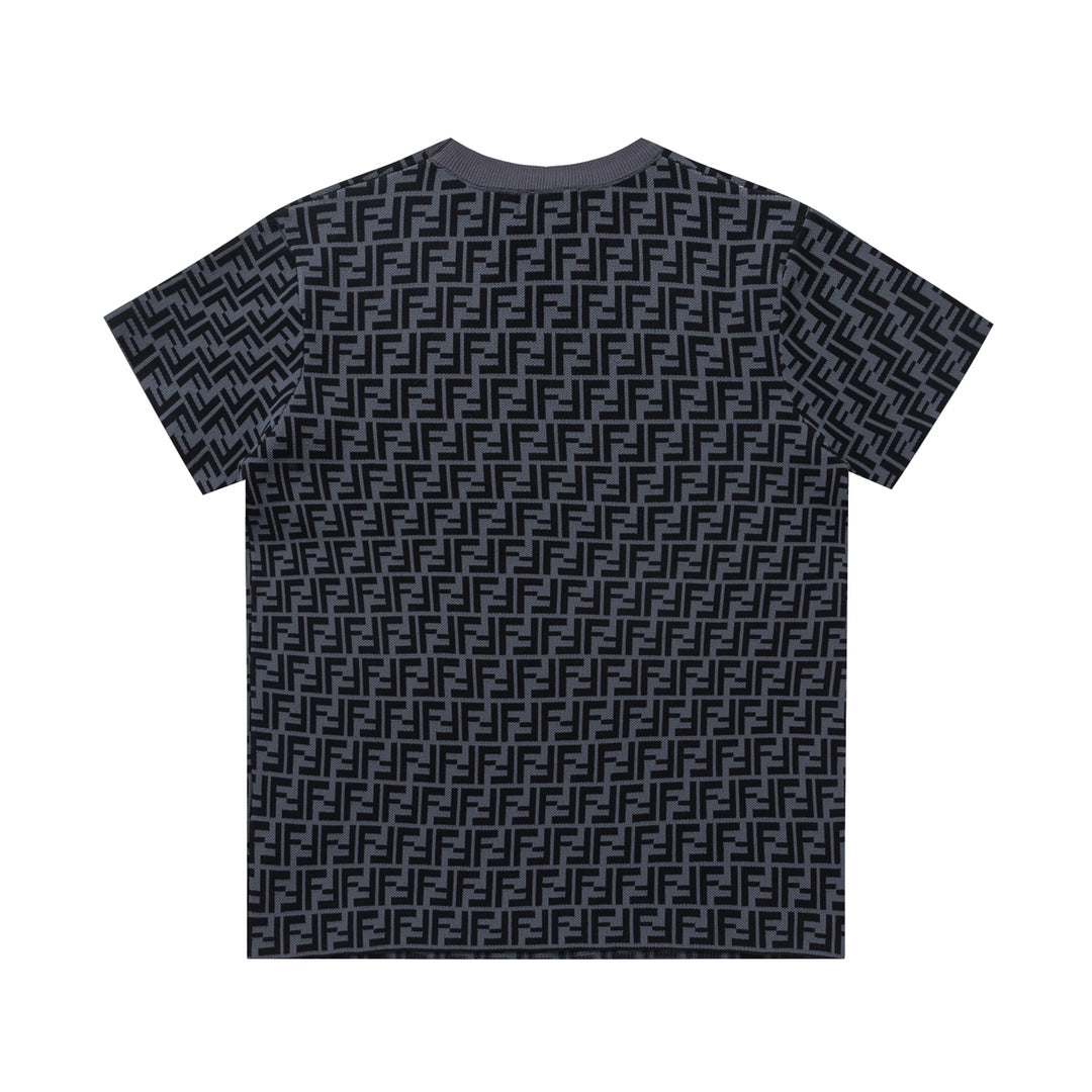 T-shirt monogramme tricoté