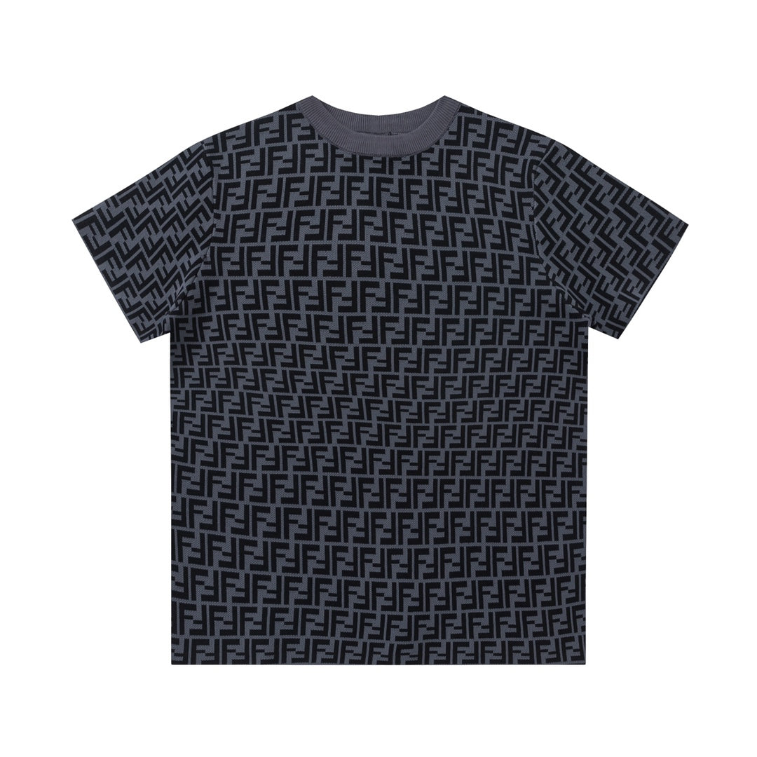 T-shirt monogramme tricoté