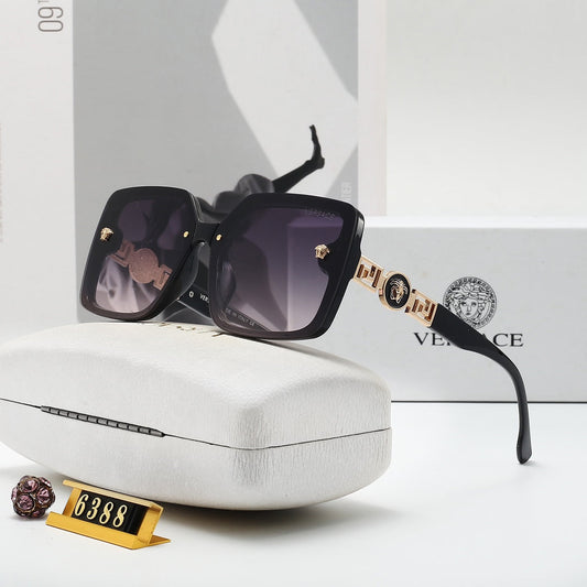 Gafas de sol unisex retro de moda con montura grande y versátiles