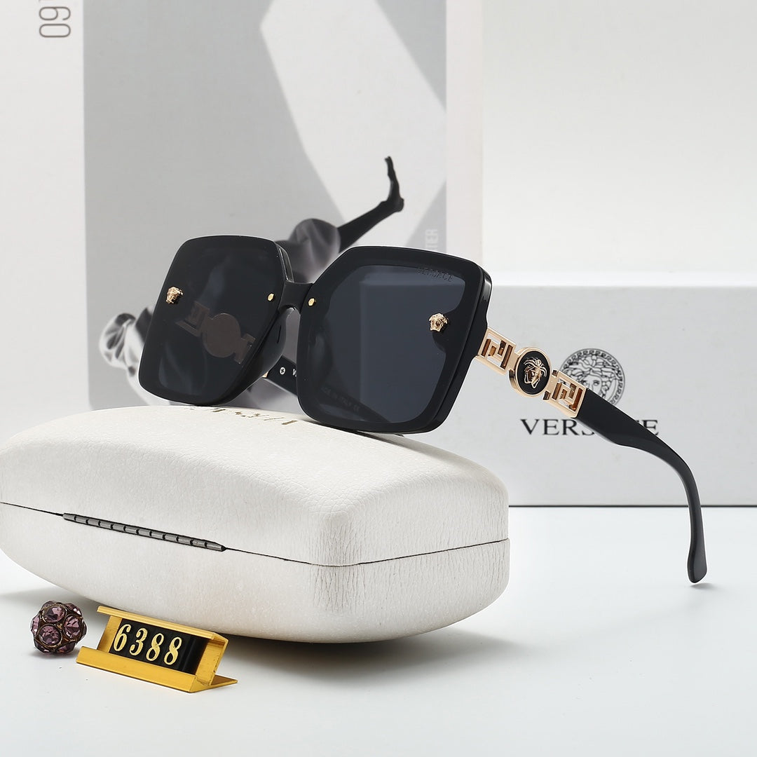 Gafas de sol unisex retro de moda con montura grande y versátiles