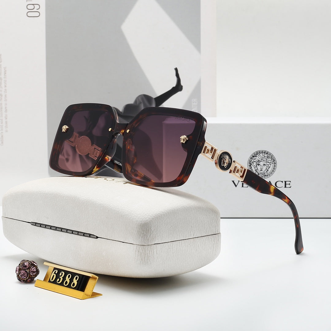 Gafas de sol unisex retro de moda con montura grande y versátiles