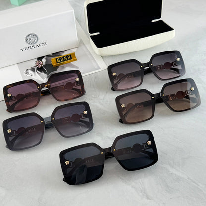 Gafas de sol unisex retro de moda con montura grande y versátiles