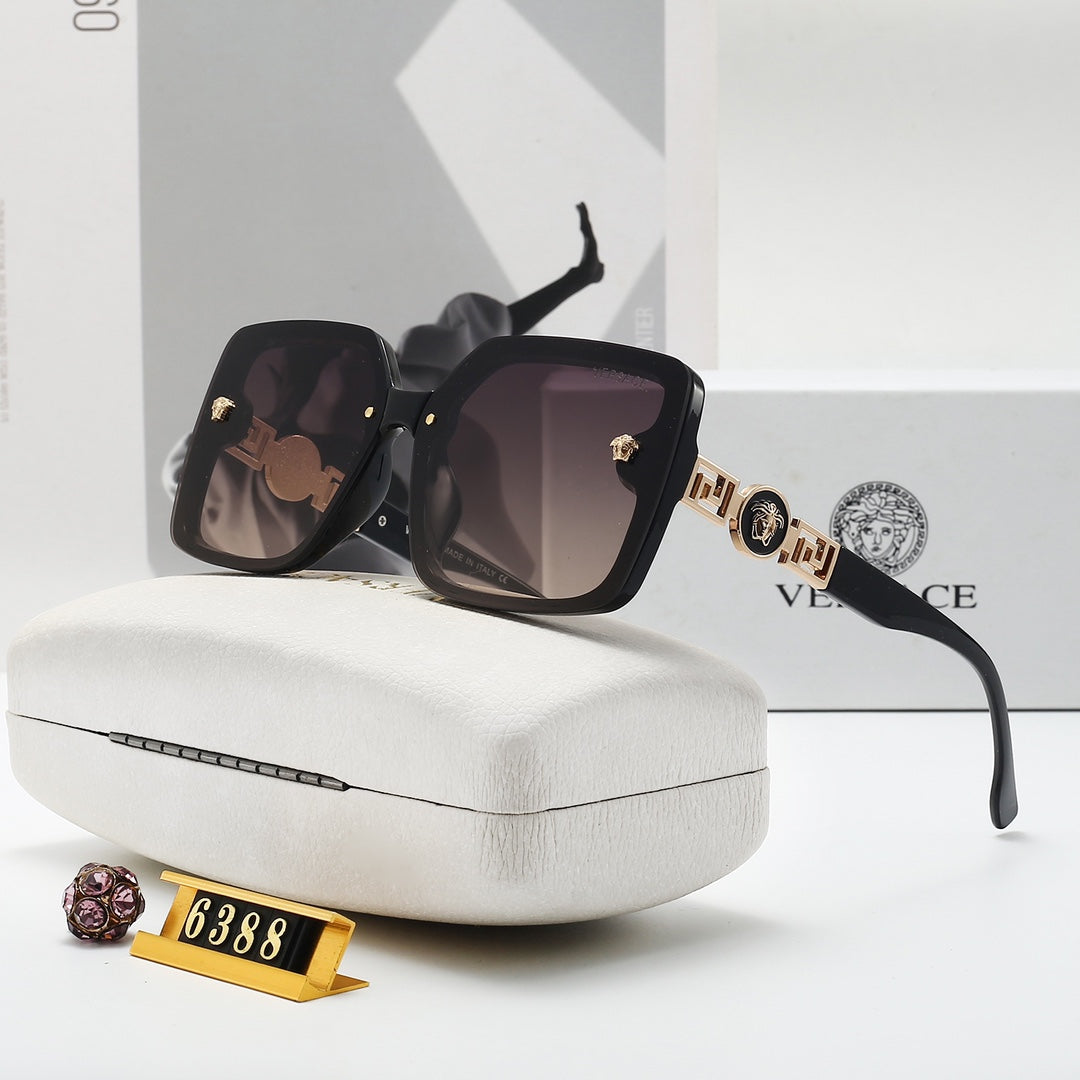 Gafas de sol unisex retro de moda con montura grande y versátiles