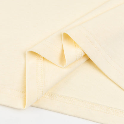 T-shirt simple en coton brodé