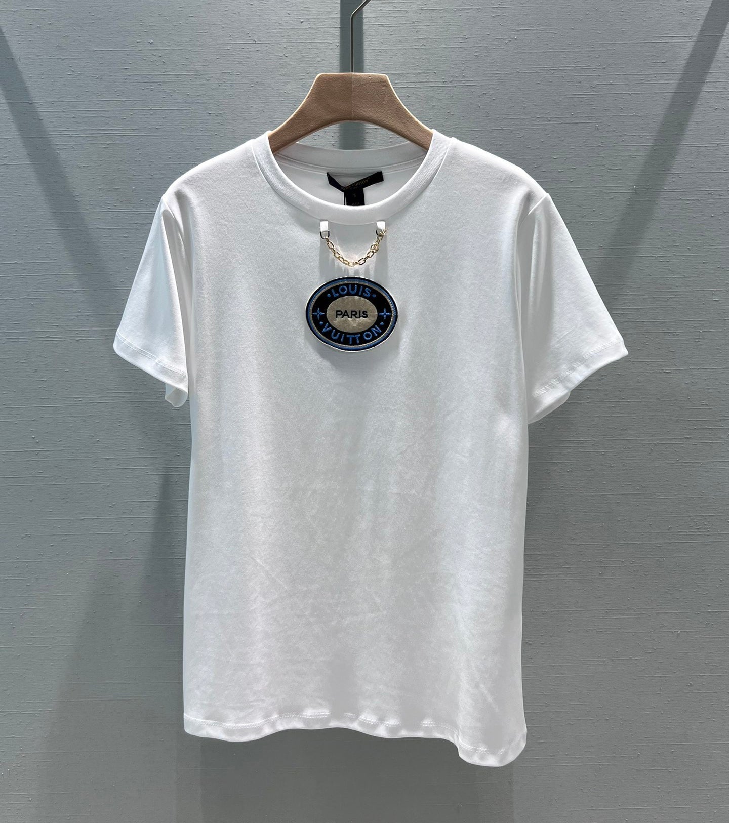 T-shirt en coton premium chic chaîne cercle