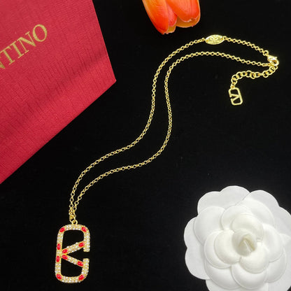 Juego de joyas de logotipo de diamante de oro vintage