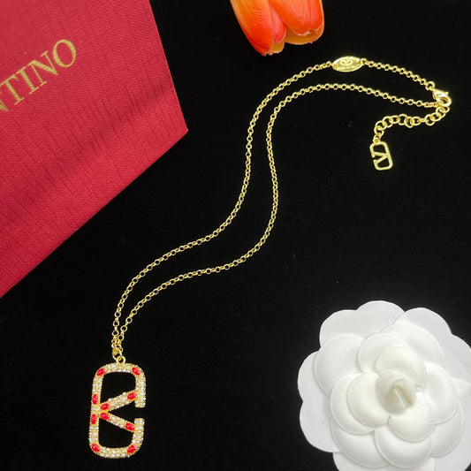 Juego de joyas de logotipo de diamante de oro vintage