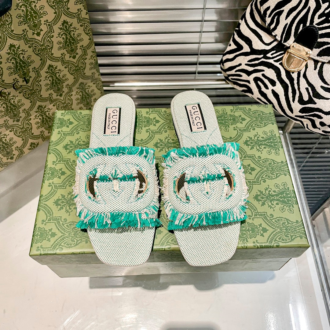 Pantuflas Planas Tassel Hollow G