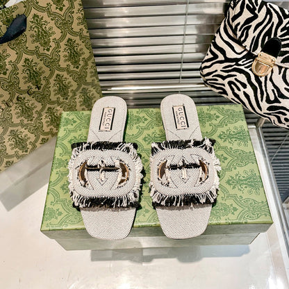 Pantuflas Planas Tassel Hollow G