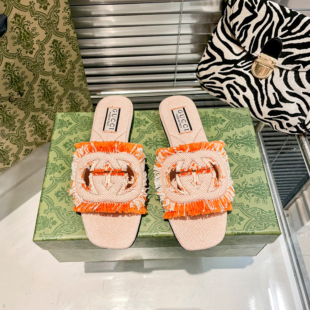 Pantuflas Planas Tassel Hollow G