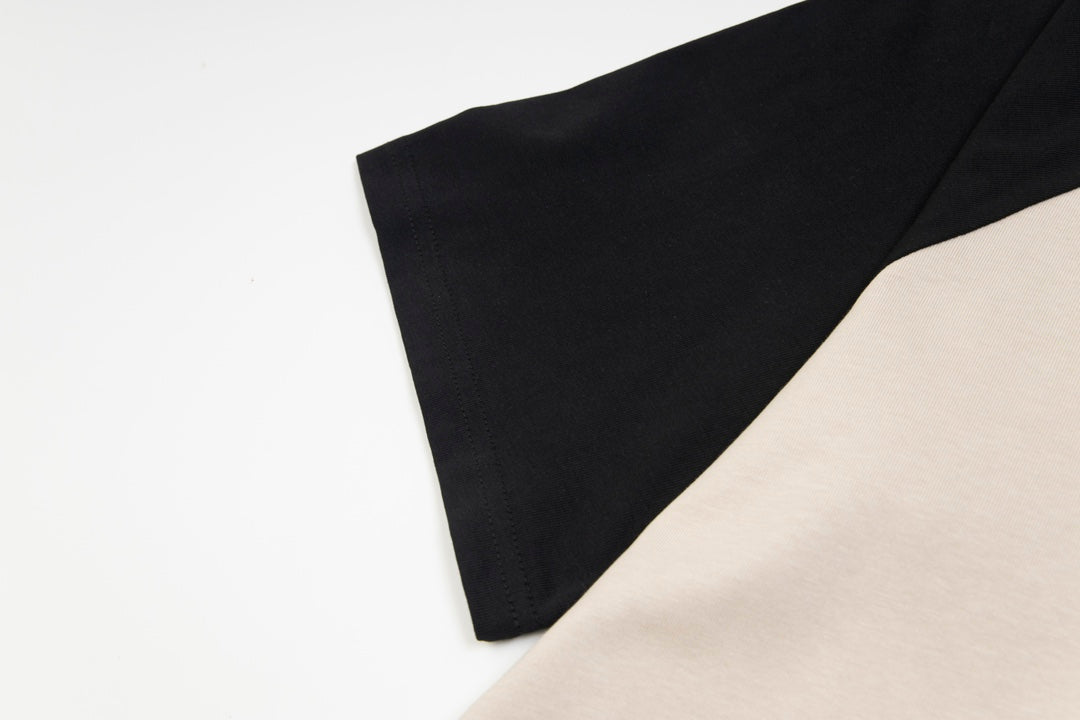 T-shirt color block à la mode