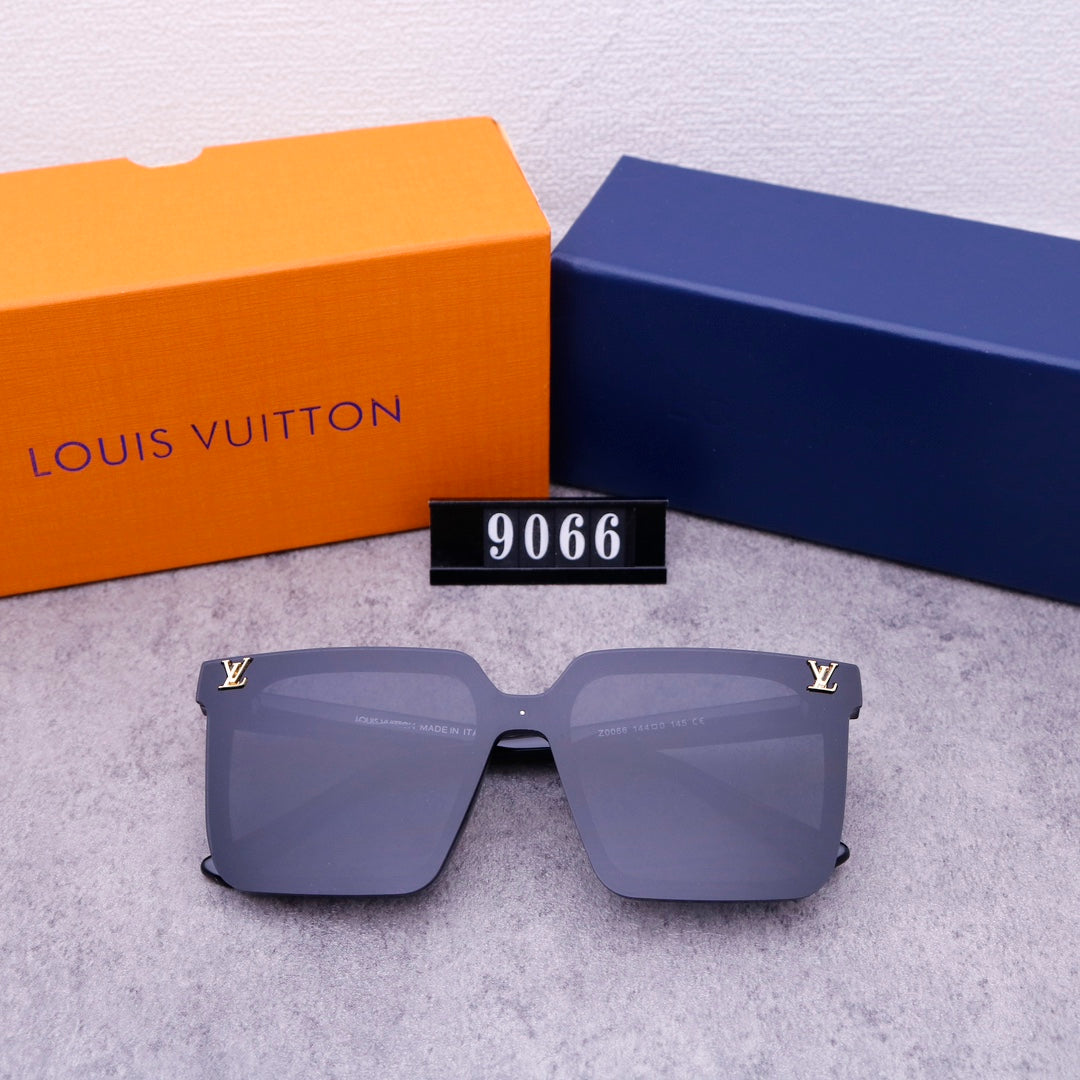 Gafas de sol de una pieza con monograma unisex modernas